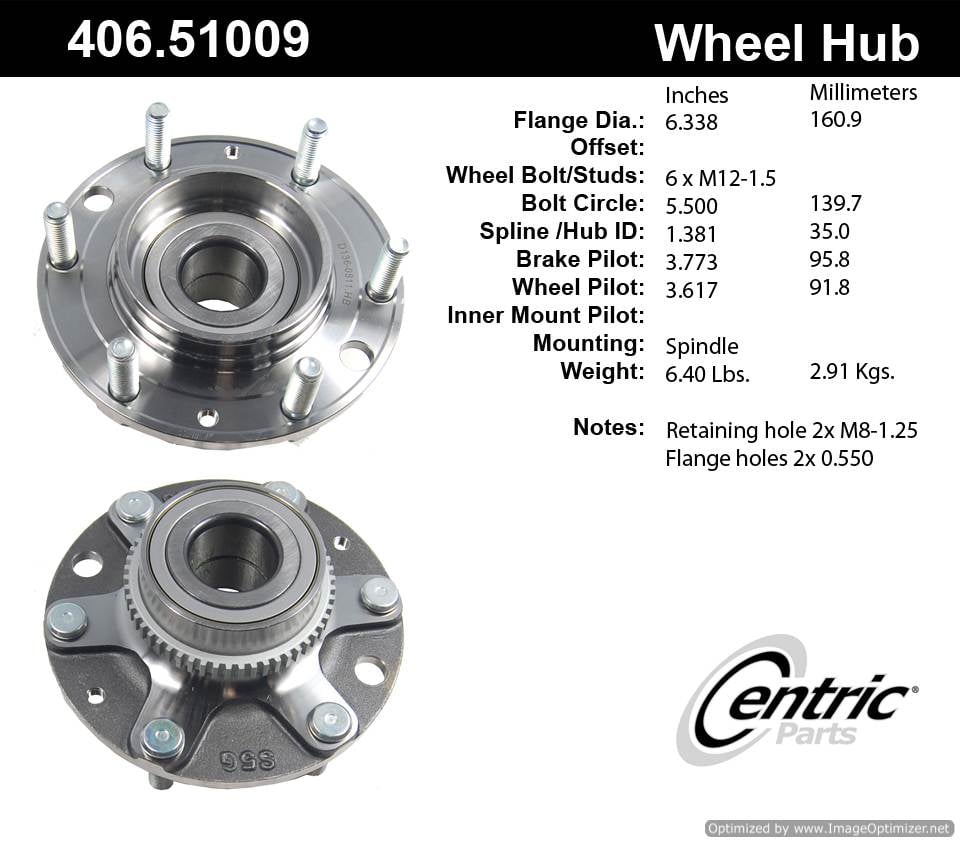 Centric HA590016 406.51009 Premium Hub Assembly