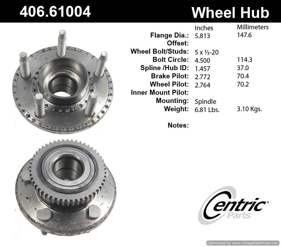 Centric HA590017 406.61004 Premium Hub Assembly