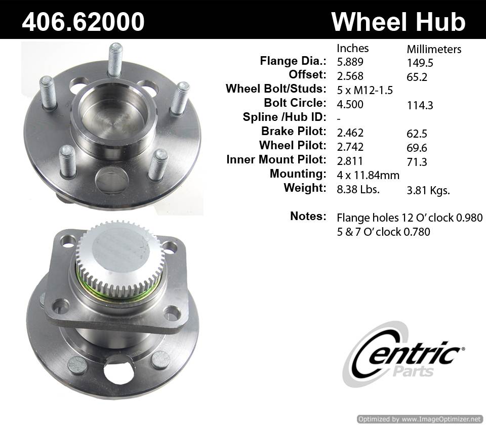 Centric 513041 406.62000 Premium Hub Assembly