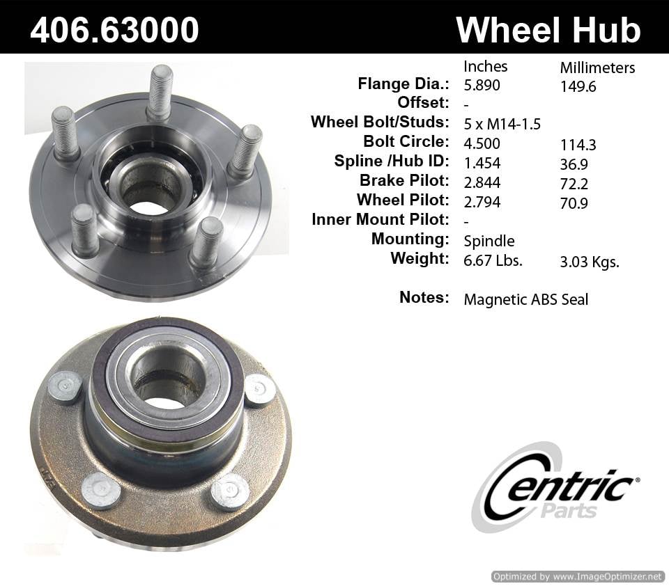 Centric HA590030 406.63000 Premium Hub Assembly