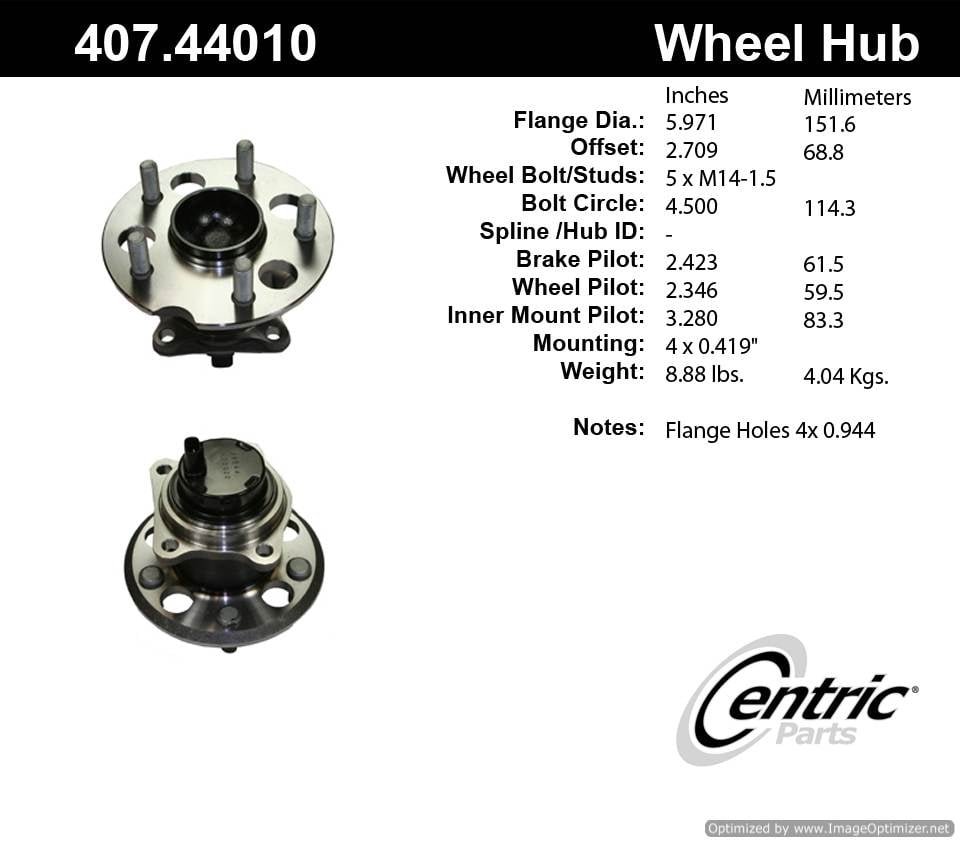 Centric 512280 407.44010 Premium Hub Assembly