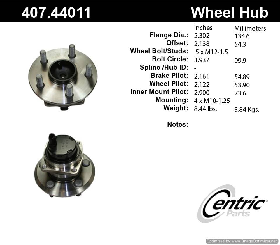 Centric HA590040 407.44011 Premium Hub Assembly