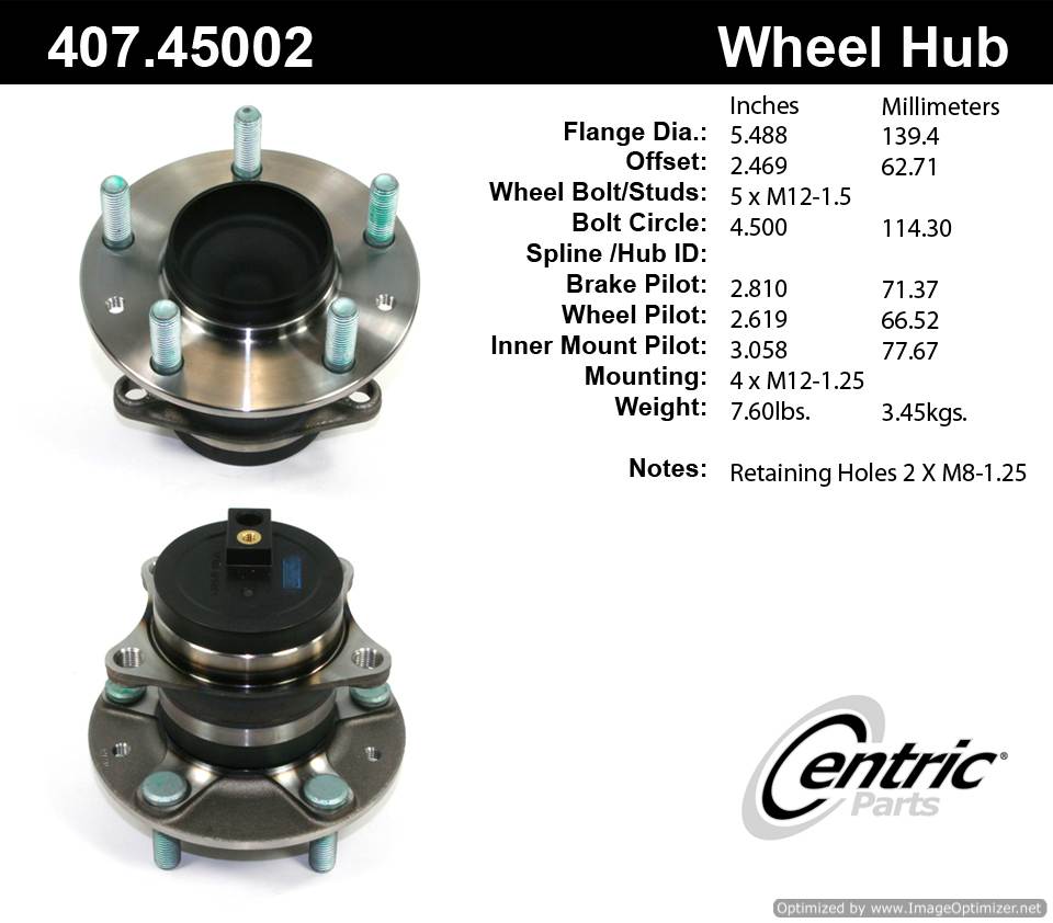 Centric HA590336 407.45002 Premium Hub Assembly