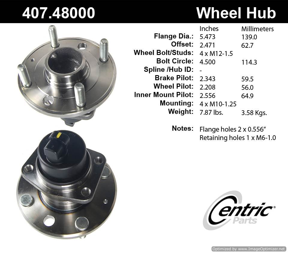 Centric HA590112 407.48000 Premium Hub Assembly