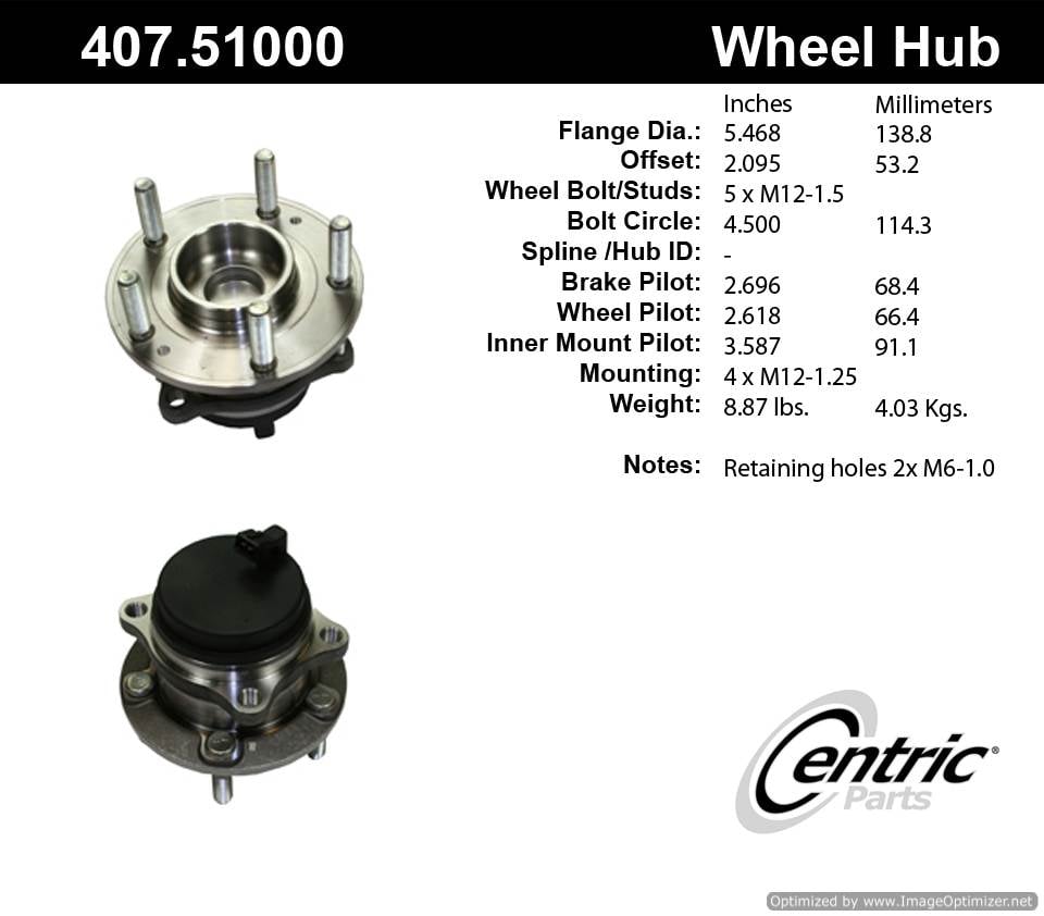 Centric 512326 407.51000 Premium Hub Assembly