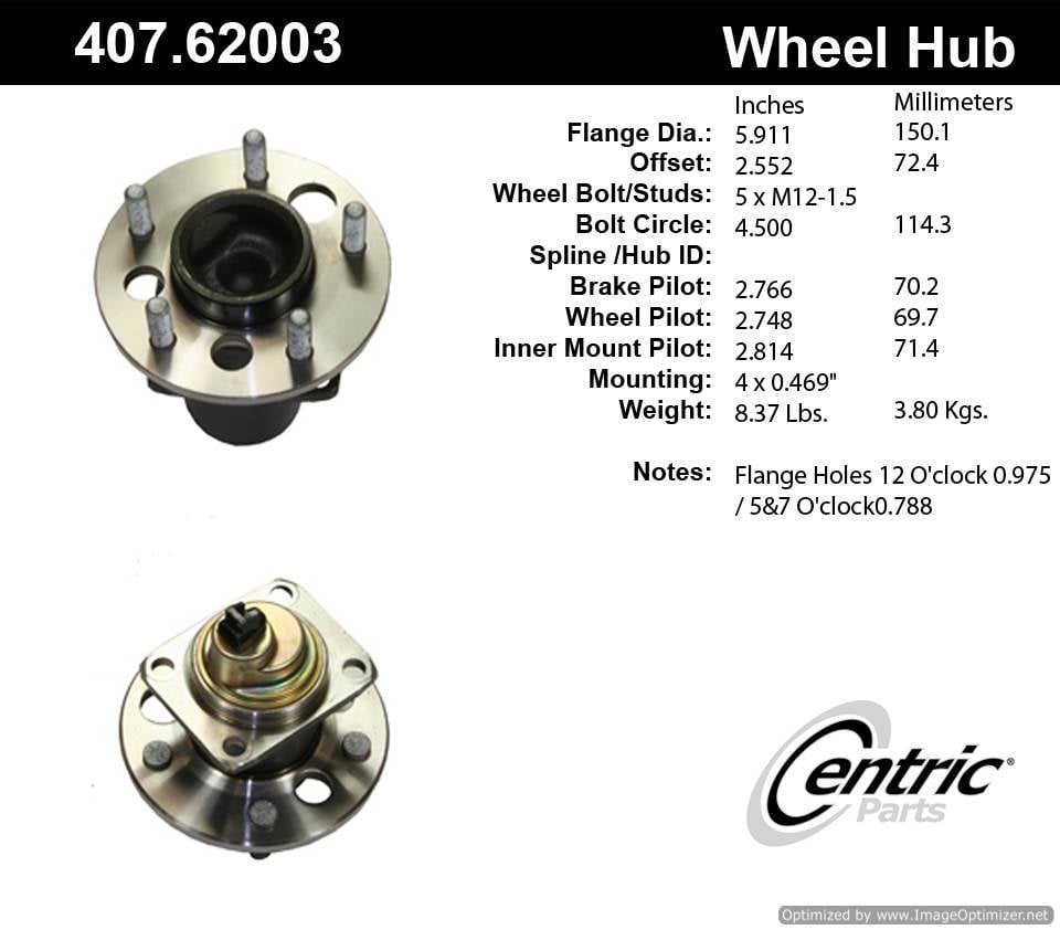 Centric 513042 407.62003 Premium Hub Assembly