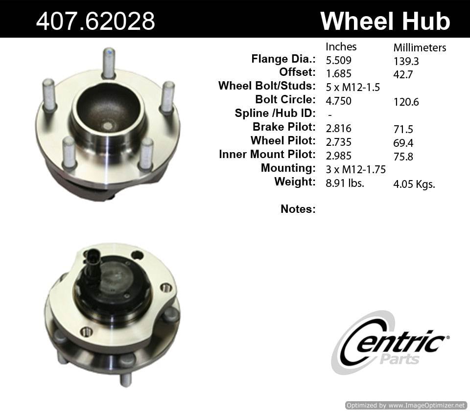 Centric HA590006 407.62028 Premium Hub Assembly