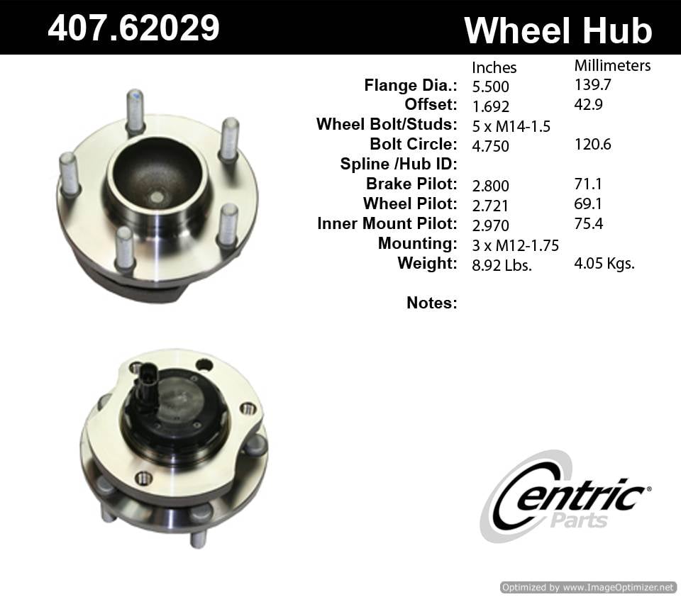 Centric HA590007 407.62029 Premium Hub Assembly