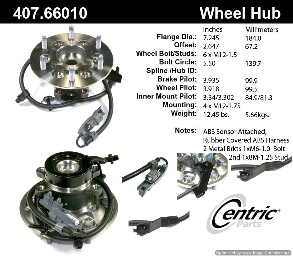 Centric HA590062 407.66010 Premium Hub Assembly