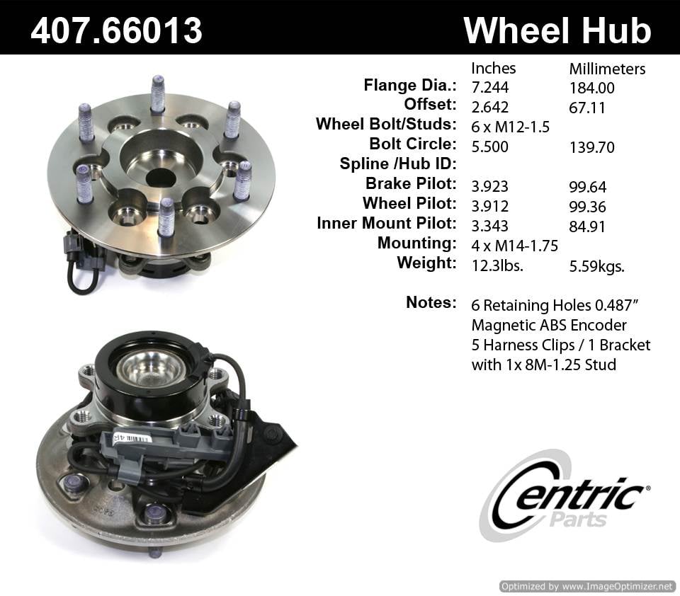 Centric HA590061 407.66013 Premium Hub Assembly