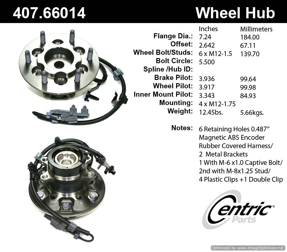 Centric HA590059 407.66014 Premium Hub Assembly