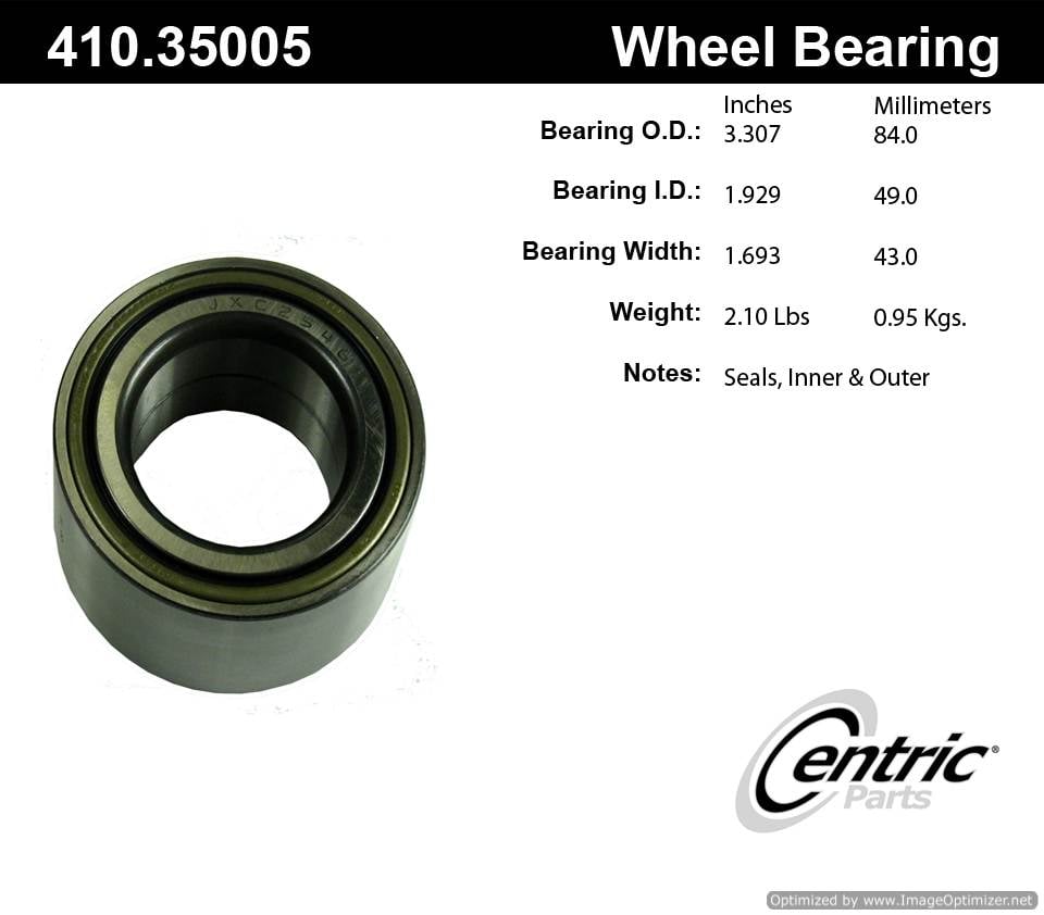 Centric 410.35005E Tapered Roller Brg. 805890621744