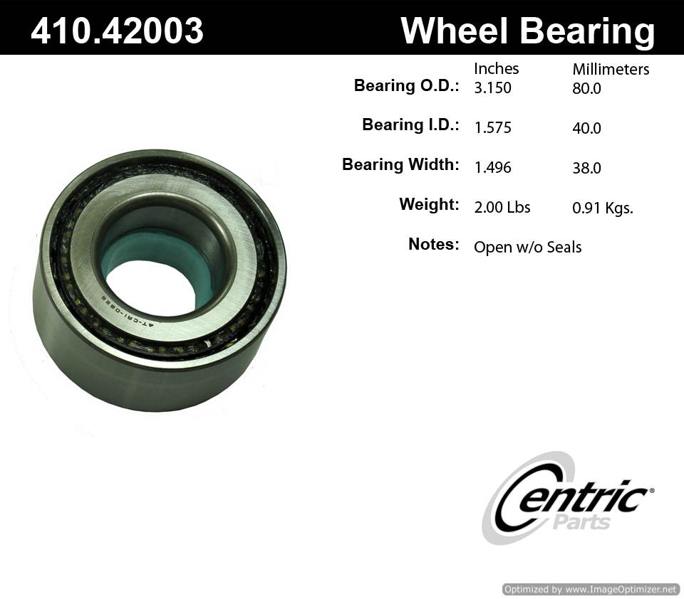 Centric 513246 410.42003E Standard Bearing Set