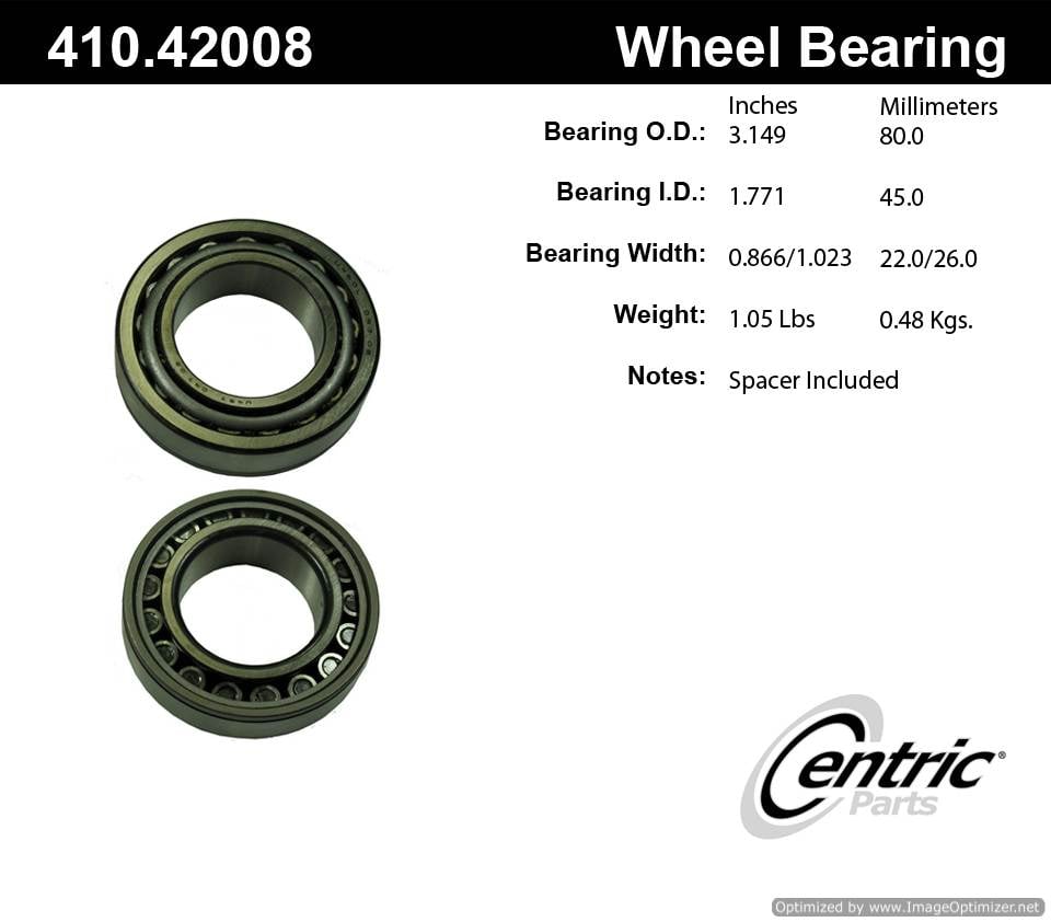 Centric 410.42008 Premium Taper Bearing Set 805890642688