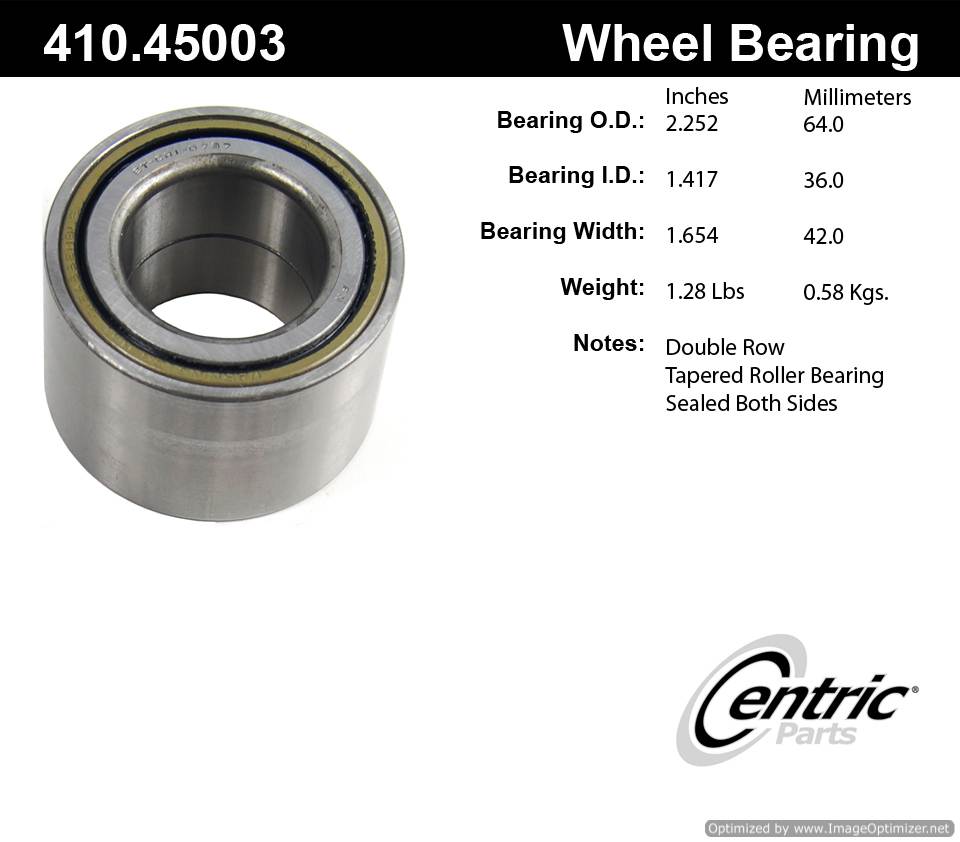 Centric 513245 410.45003 Premium Taper Bearing Set