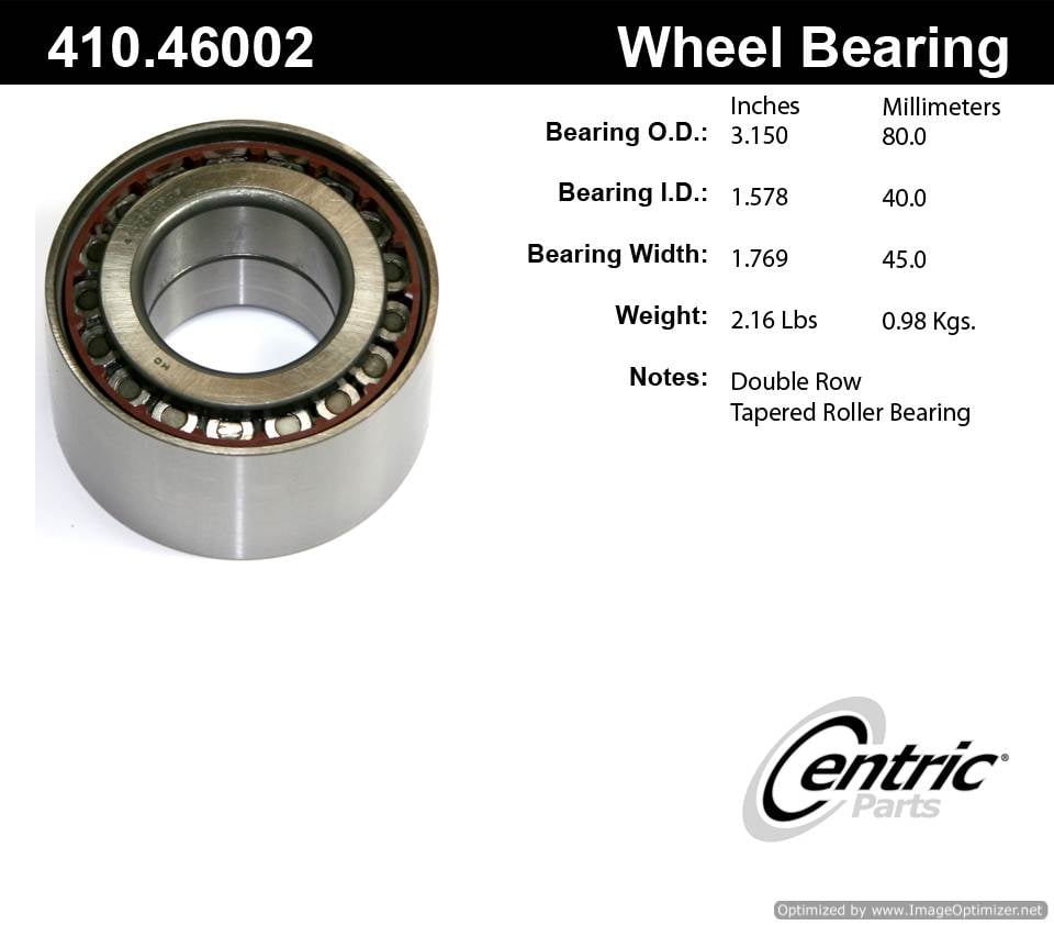 Centric 516006 410.46002 Premium Taper Bearing Set