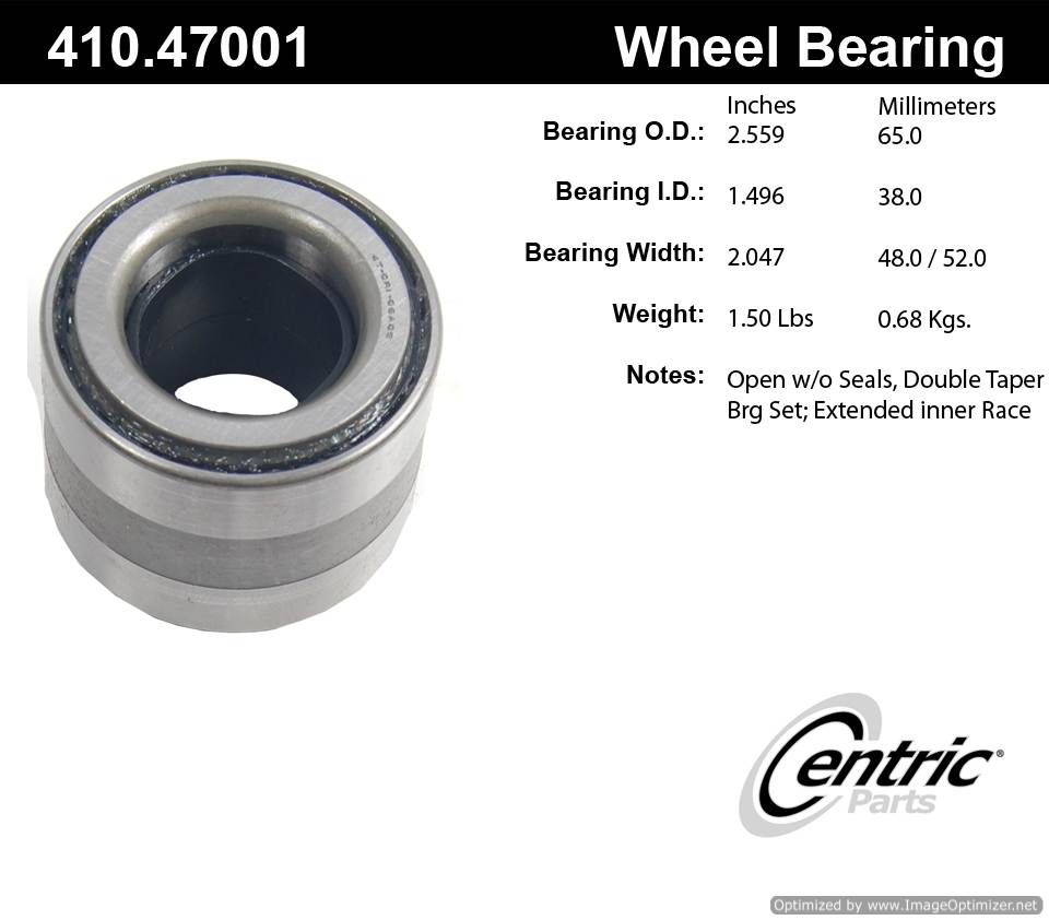 Centric 511023 513248 410.47001E Standard Bearing Set