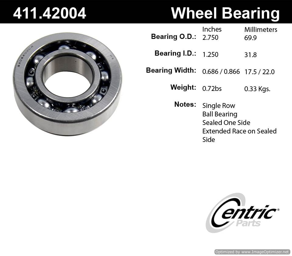 Centric 411.42004 Premium Ball Bearing 805890568513