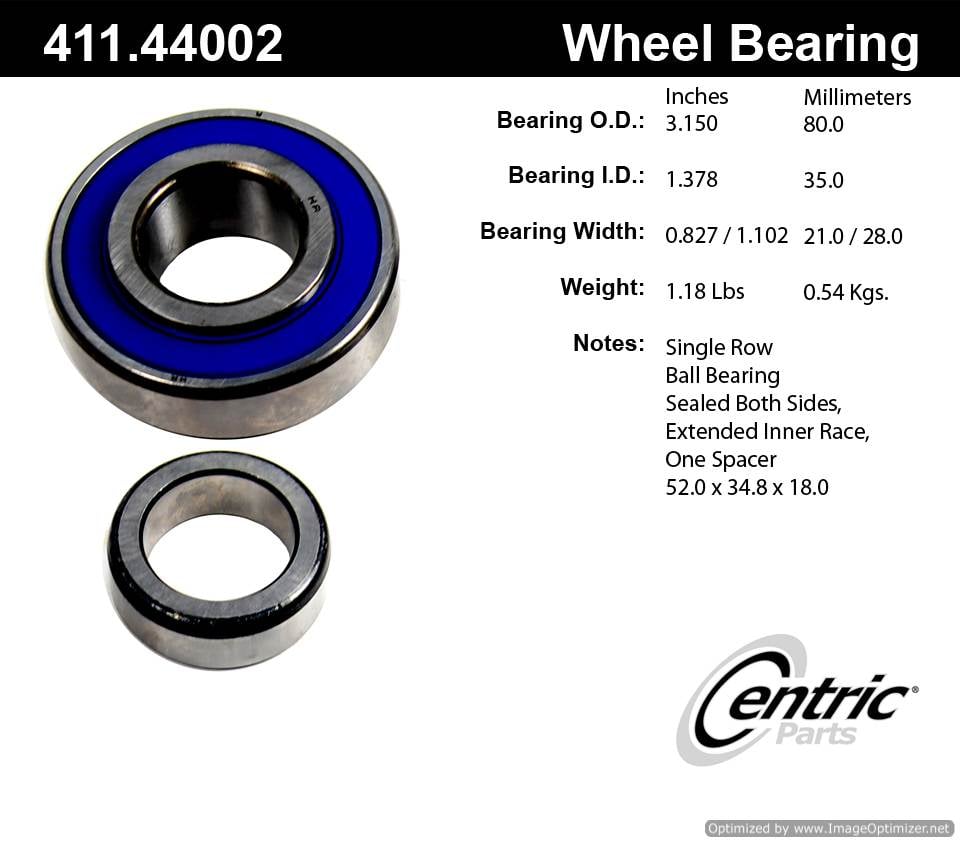 Centric 411.44002 Premium Ball Bearing 805890568575