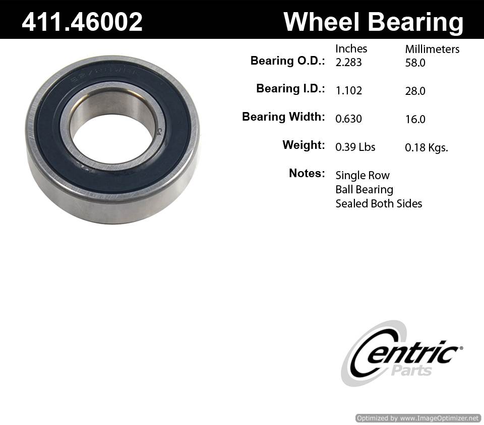 Centric 511014 411.46002E Standard Ball Brg