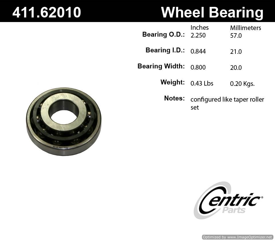 Centric 411.62010 Premium Ball Bearing 805890568964