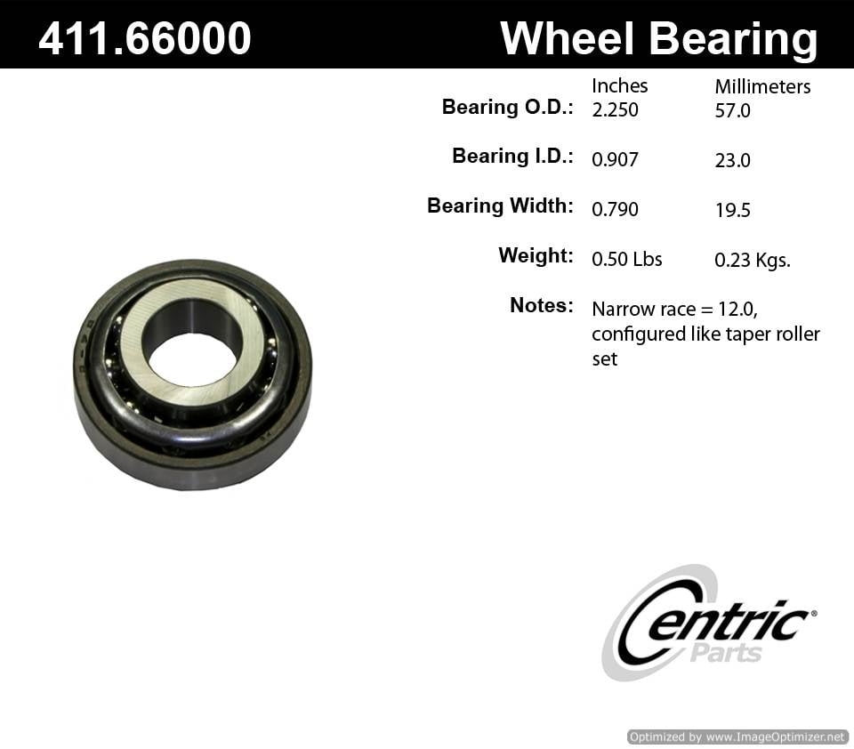 Centric 411.66000 Premium Ball Bearing 805890569107