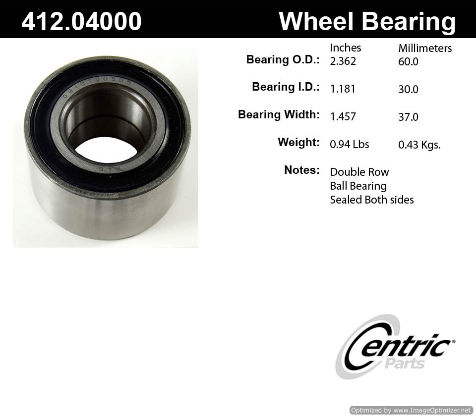 Centric 513116 412.04000 Premium Ball Bearing