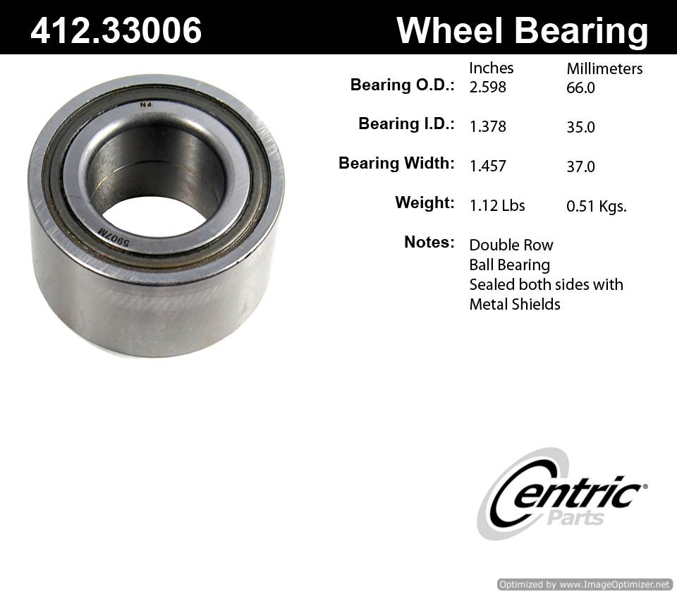 Centric 513021 412.33006 Premium Ball Bearing