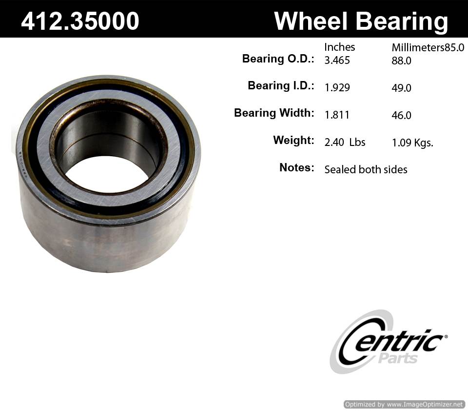 Centric 510083 412.35000 Premium Ball Bearing