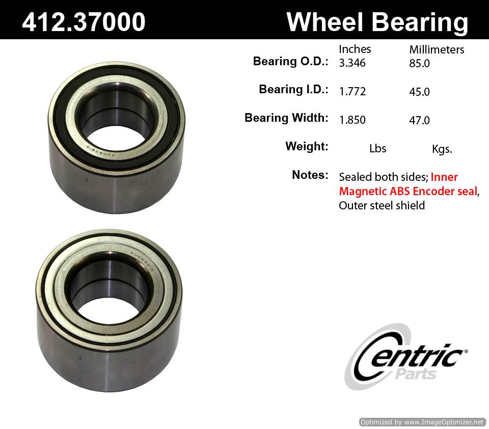 Centric 513136 412.37000 Premium Ball Bearing