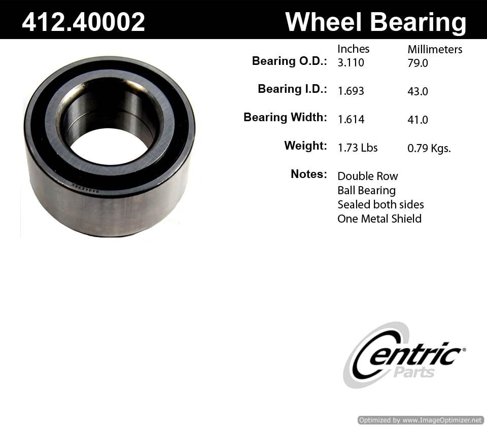 Centric 510030 412.40002E Standard Ball Brg