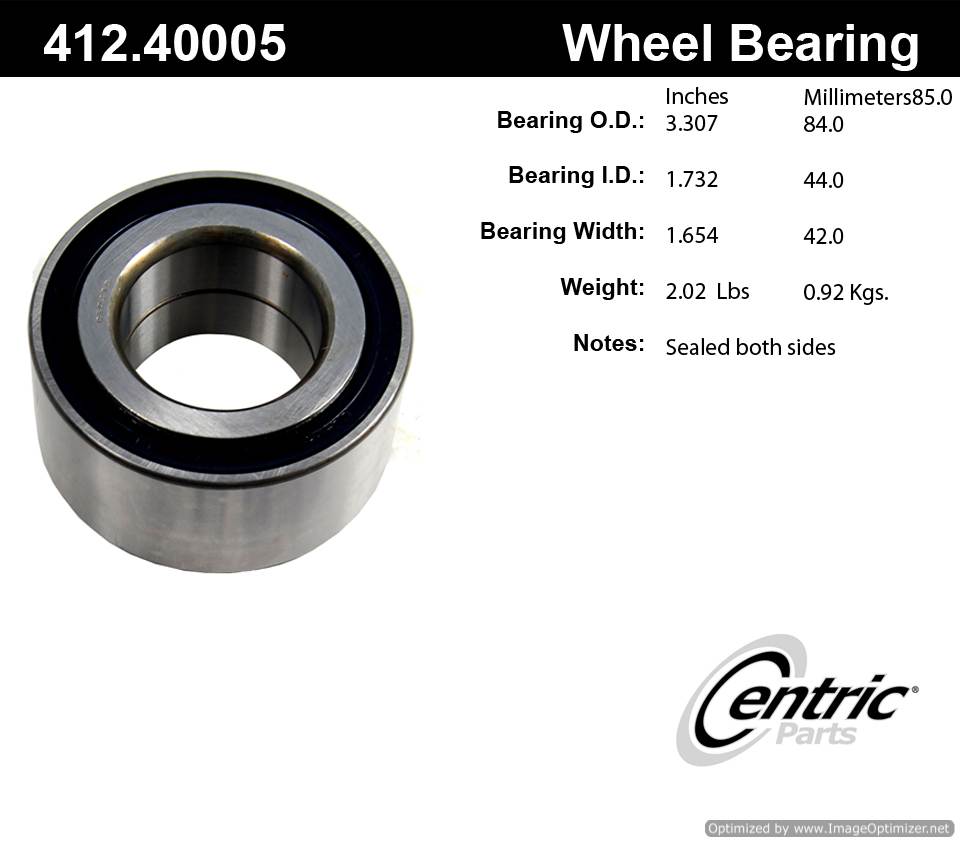 Centric 513052 412.40005 Premium Ball Bearing