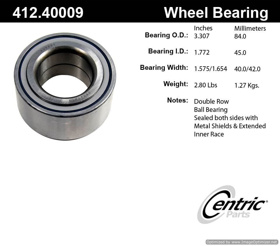 Centric 510039 412.40009E Standard Ball Bearing