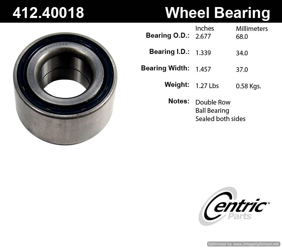 Centric 513182 412.40018 Premium Ball Bearing