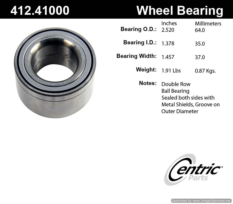 Centric 510014 510015 412.41000E Standard Ball Bearing