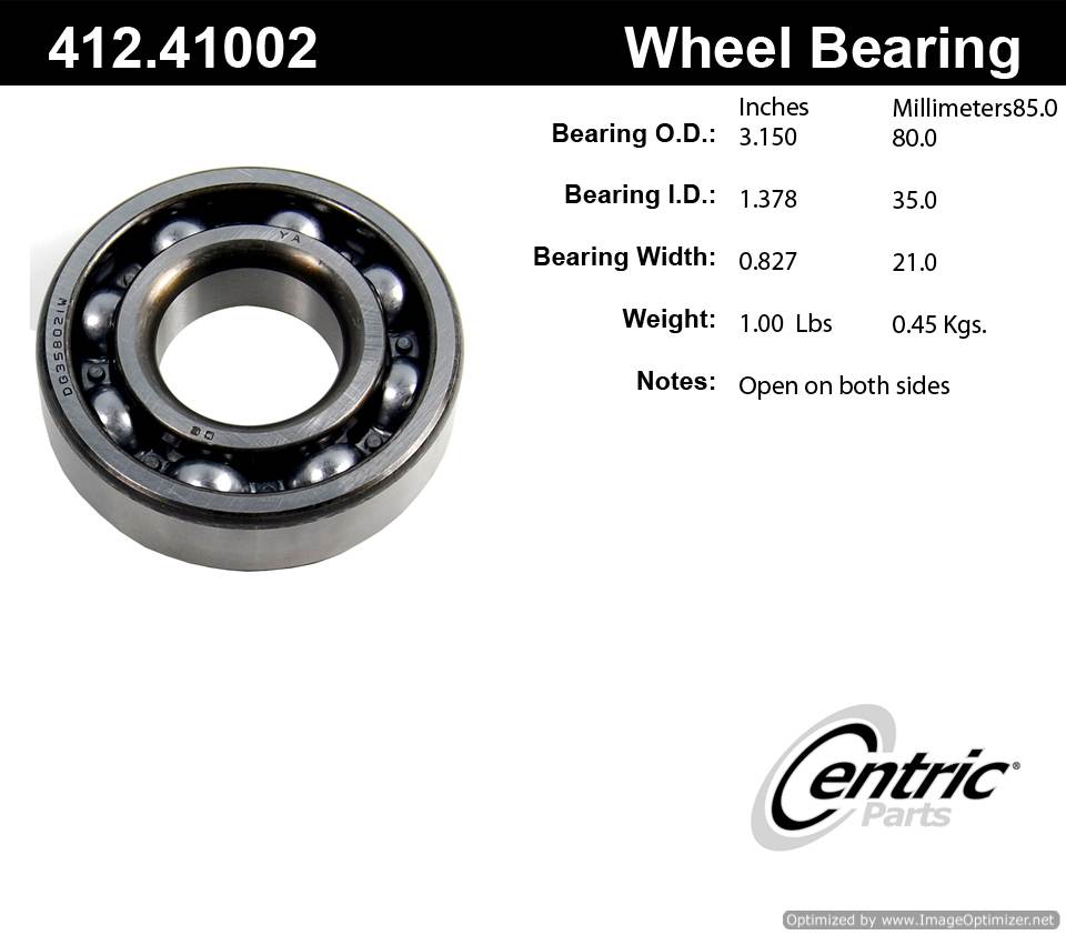 Centric 511022 412.41002 Premium Ball Bearing