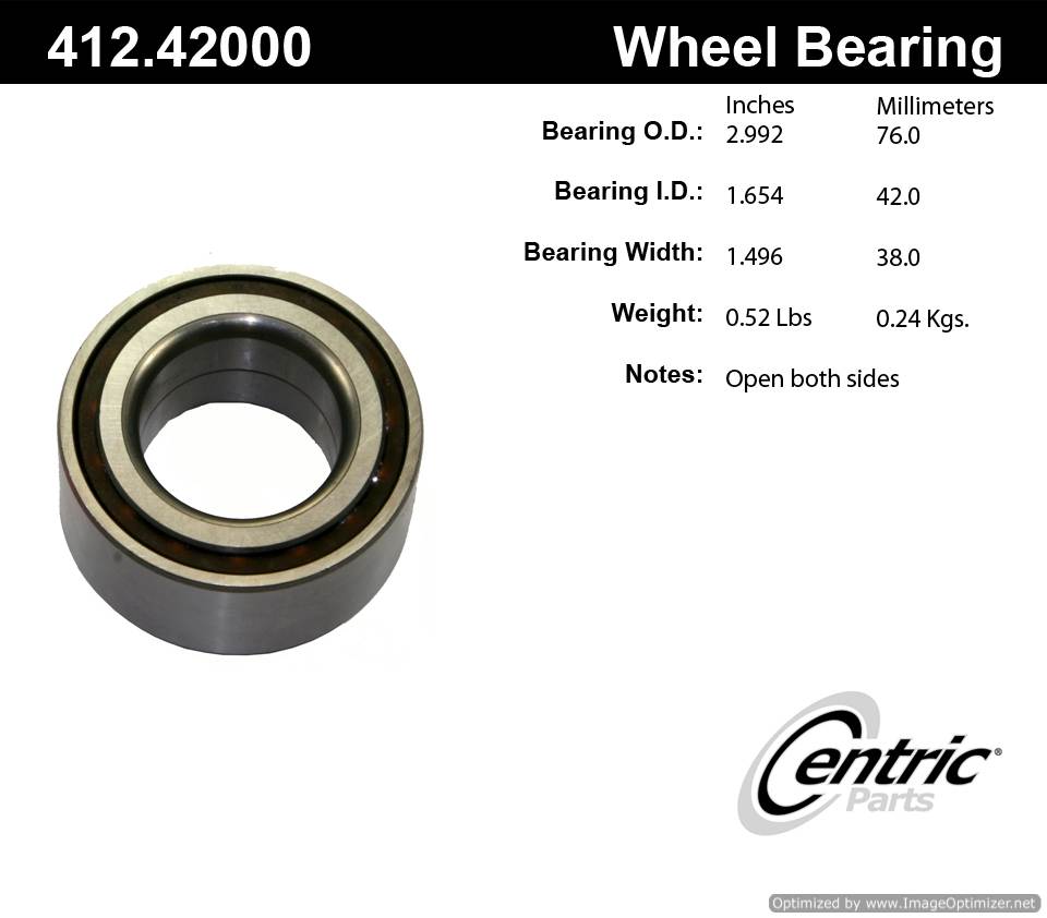 Centric 510009 510068 412.42000 Premium Ball Bearing