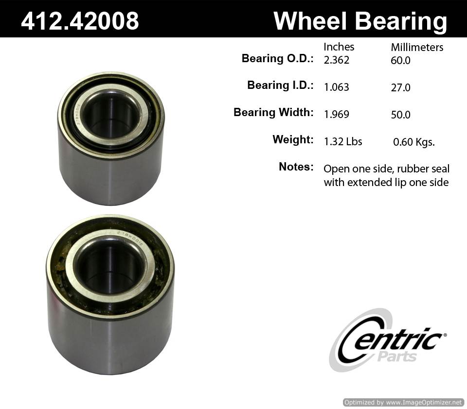 Centric 513071 412.42008 Premium Ball Bearing