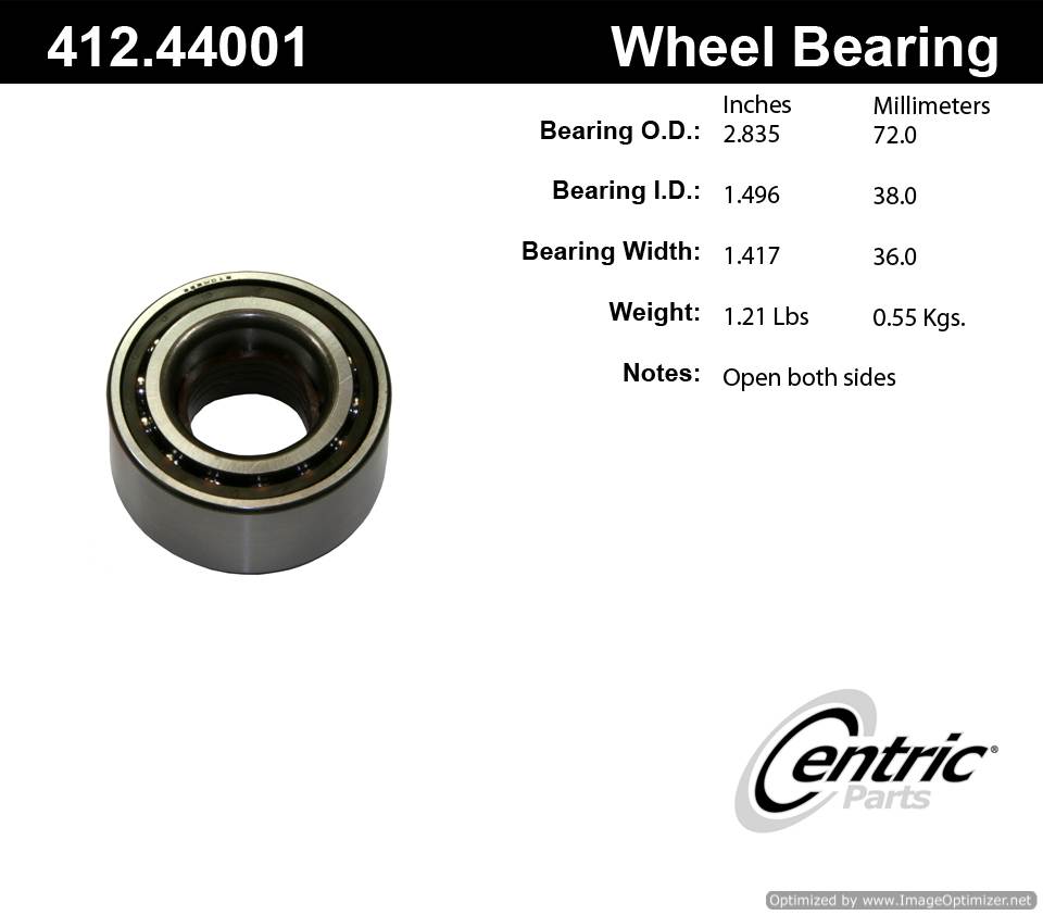 Centric 510007 412.44001 Premium Ball Bearing