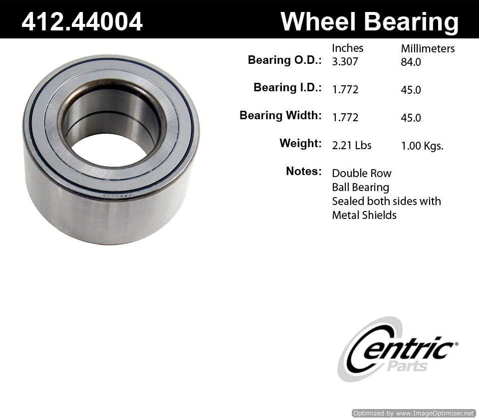 Centric 510063 412.44004 Premium Ball Bearing