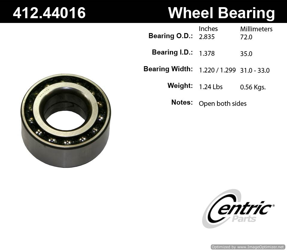 Centric 513002 412.44016 Premium Ball Bearing