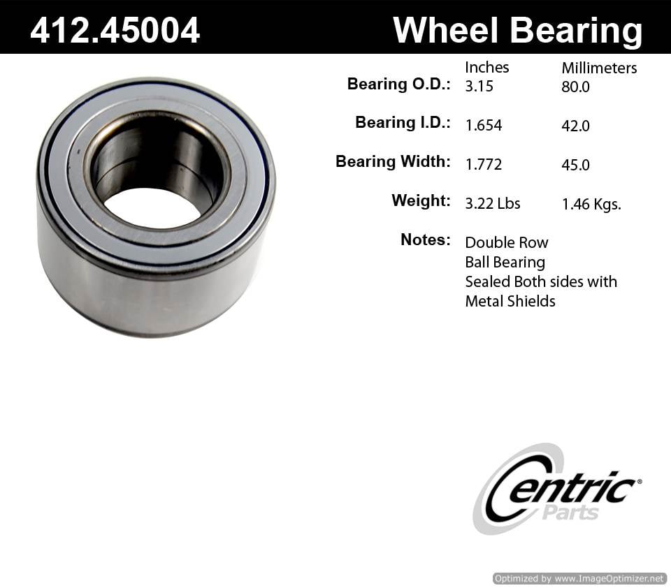 Centric 412.45004 Premium Ball Bearing 805890570165