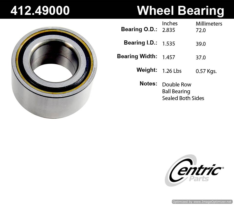 Centric 513113 412.49000 Premium Ball Bearing