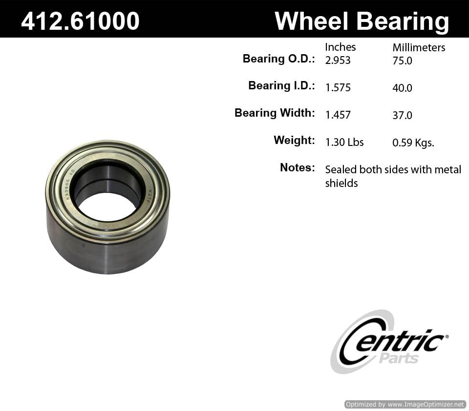 Centric 510029 412.61000E Standard Ball Bearing