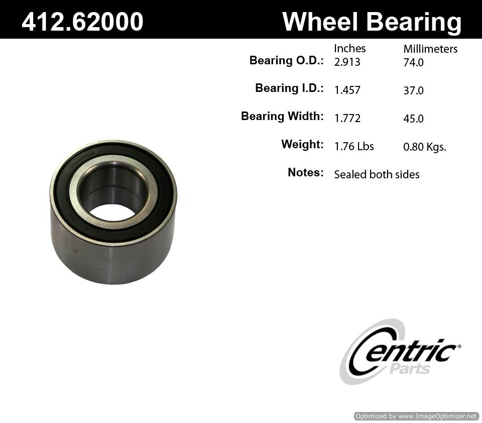 Centric 511035 412.62000 Premium Ball Bearing