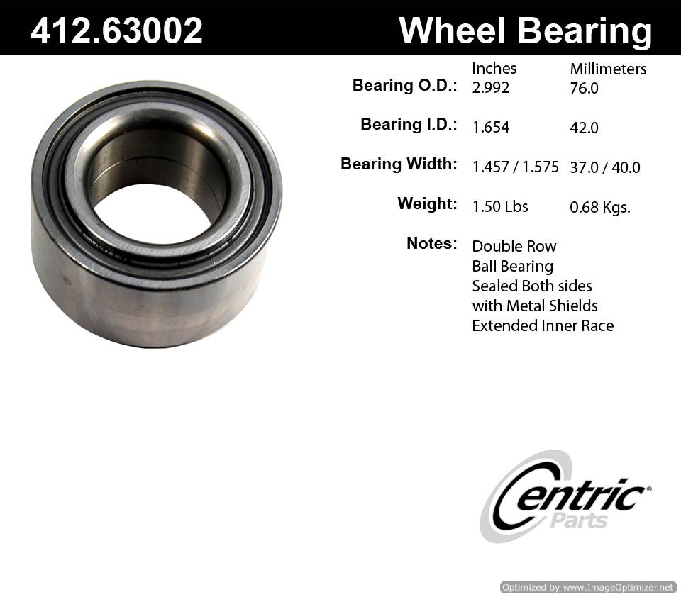 Centric 513006 412.63002 Premium Ball Bearing