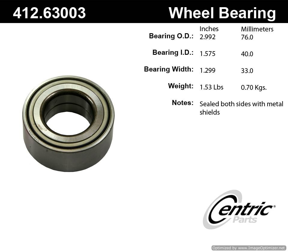 Centric 510032 412.63003E Standard Ball Bearing