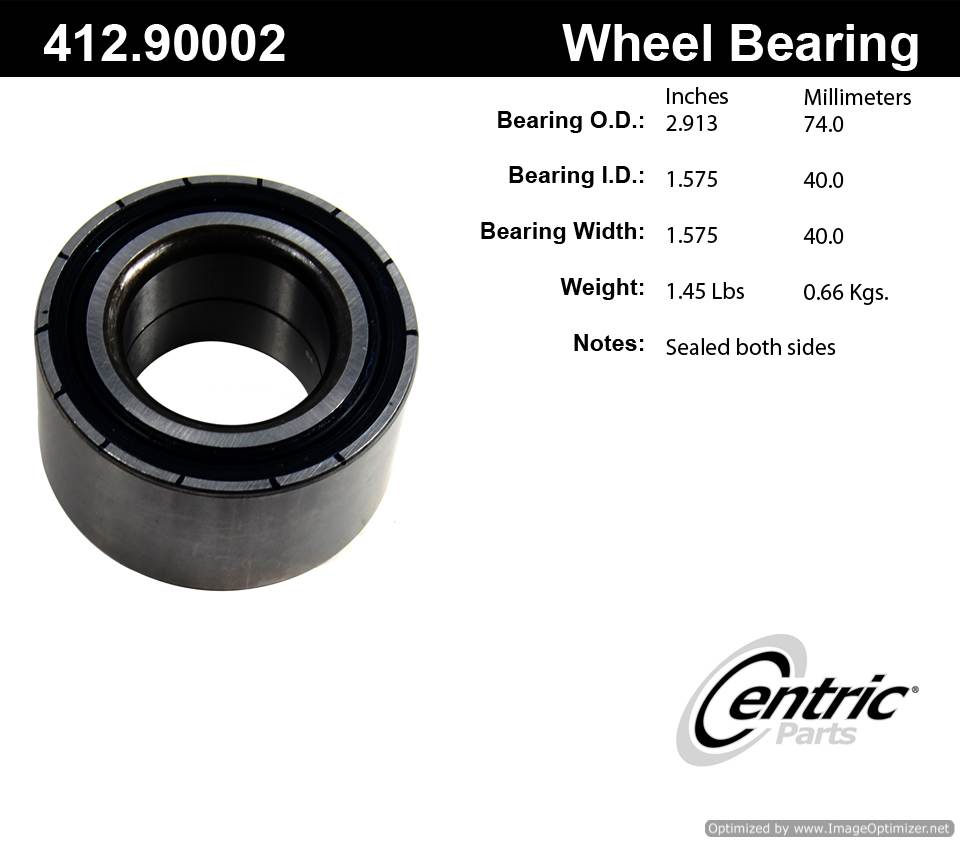 Centric 510003 412.90002 Premium Ball Bearing