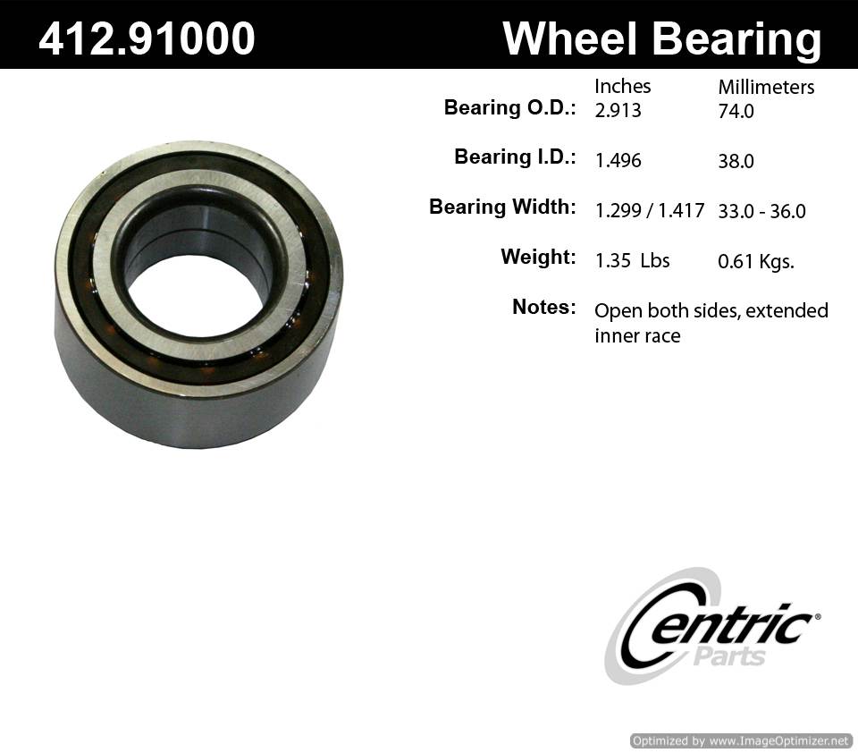 Centric 514002B 412.91000 Premium Ball Bearing