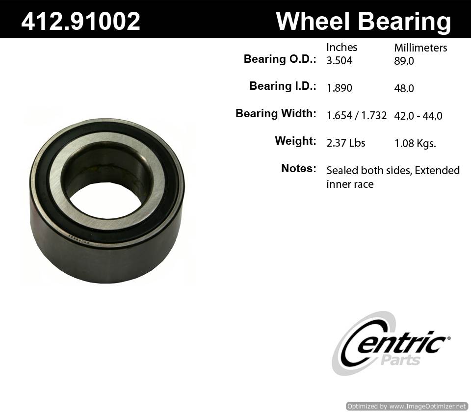 Centric 510011 412.91002 Premium Ball Bearing